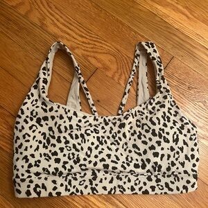 Athleta sports bra size small cheetah print